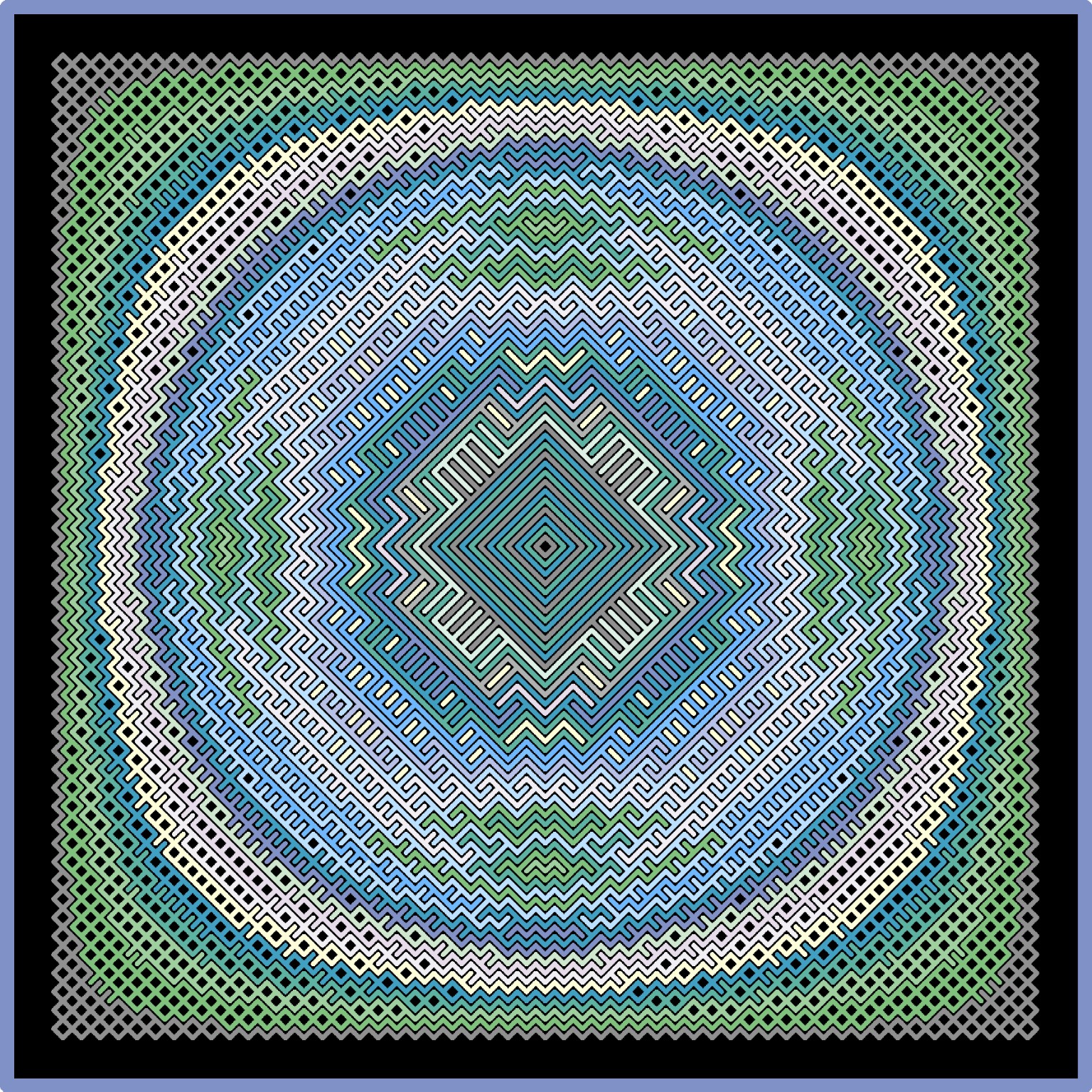 Mandala Cósmico de Cáncer de la serie Tejidos Cósmicos