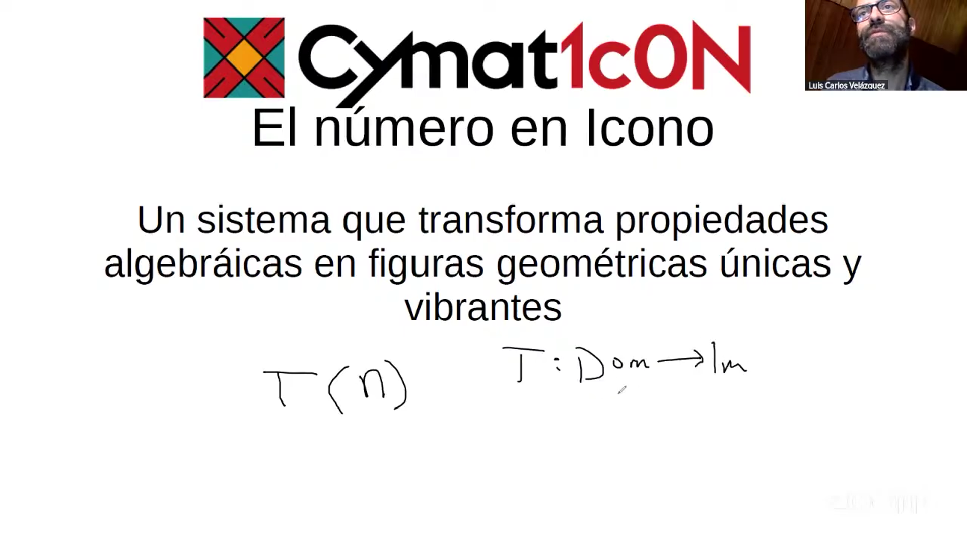 Charla de Cymaticon en la Sociedad Matemática Mexicana