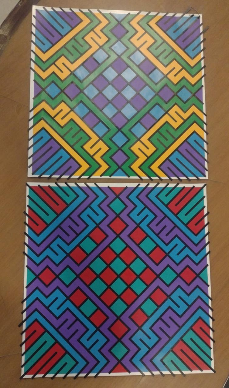 Detalle material de una obra Cymaticon